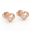 【宏艺珠宝】迷你·心棱星芒·银s925耳饰 商品缩略图0