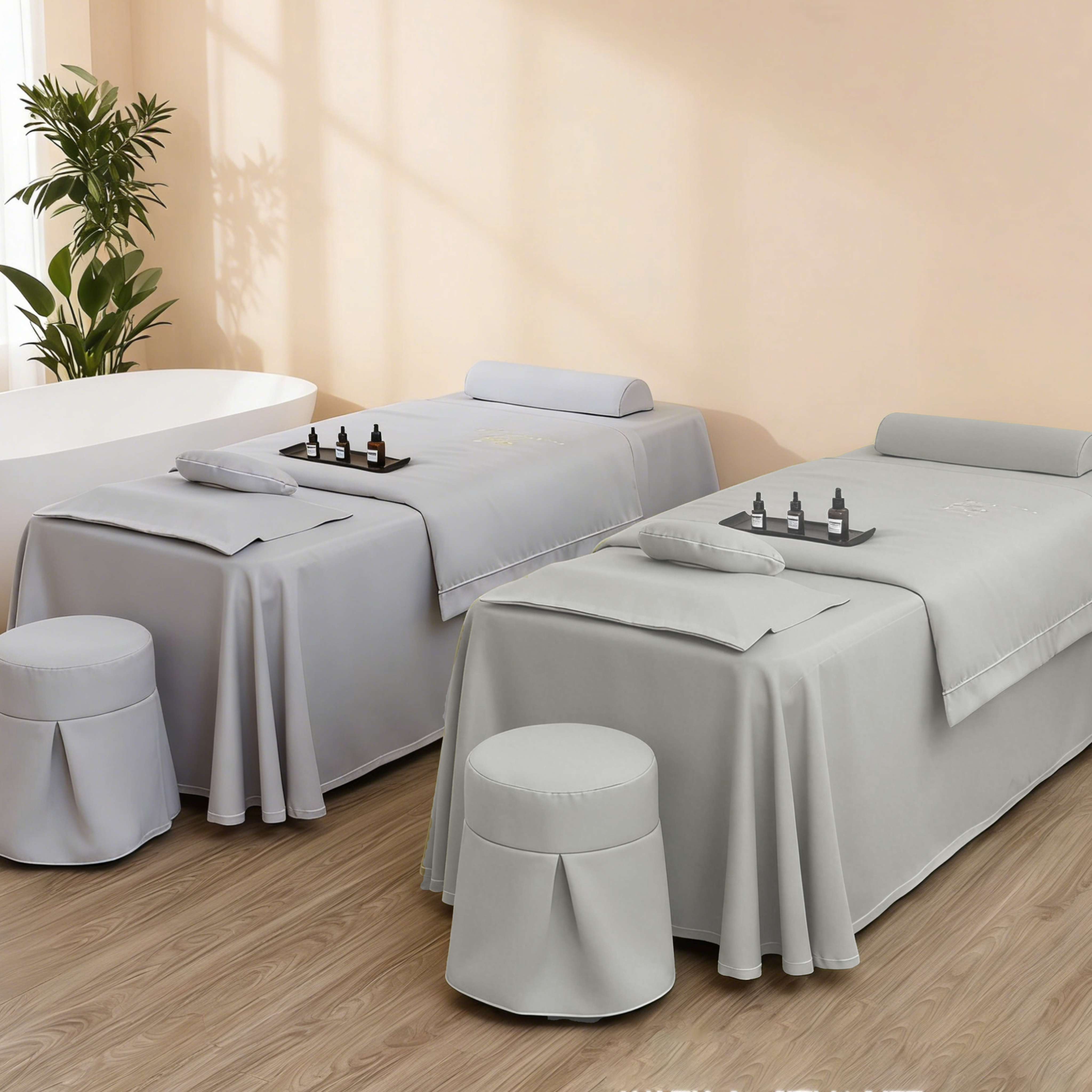 路威尔-澳彩麻美容床罩4件套(190*80*60)