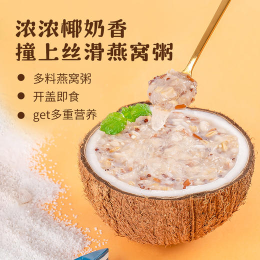 【燕窝粥】江中食疗 厚椰乳藜麦燕窝粥 252g*6碗 燕窝含量300mg/碗 多重膳食纤维|胶原蛋白 开盖即食「可用充值」生产日期2026年1月 保质期18个月 商品图2