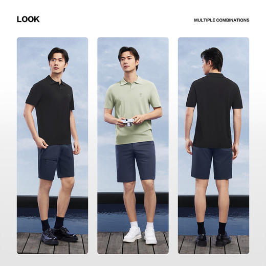 【伊力特/马球衫领】柒牌男装2026夏季新款凉感舒适短袖POLO衫 130T71230 商品图2