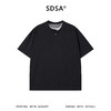 SDSA男装2026新款高贵轻奢老钱风拼接双层领短袖T恤百搭宽松上衣 商品缩略图0