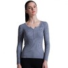RIBBED HENLEY TEE||F罗纹长袖针织打底衫||均码||女款 商品缩略图4