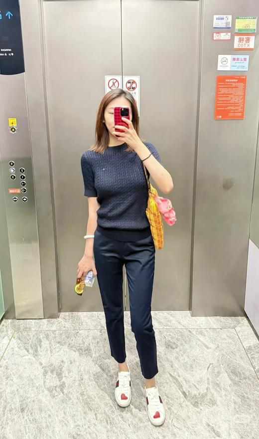 599元/2件 Tommy女士薄款 适合春夏秋 半袖麻花针织衫  春秋打底！夏日单穿 超级仙 美国代购，无中文标签，介意慎拍 商品图6