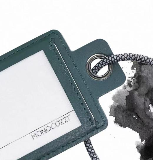 【订单实付低于299元，不发货】MONOCOZZI - LUCID Refined系列 环保皮革行李牌（午夜蓝）男  4895199109223-F . 商品图2