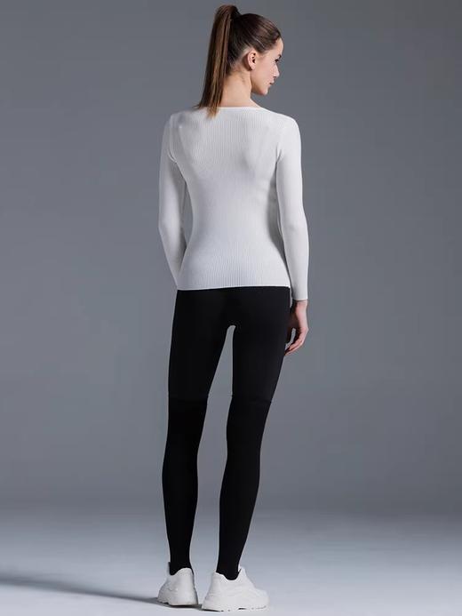 RIBBED HENLEY TEE||F罗纹长袖针织打底衫||均码||女款 商品图1