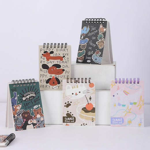 inrik插画系列—A7双线圈本便携随身小本子口袋本 商品图4