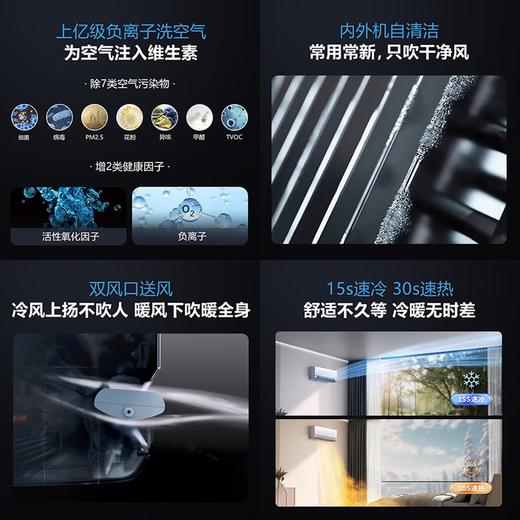 海尔空调 洗空气Pro大1.5匹挂机 新一级能效 除湿除菌健康风纯铜管 国家补贴十年包修KFR-35GW/E3-1Pro 商品图2