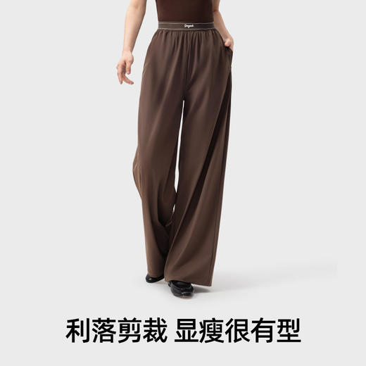 【品牌直发】小野和子防晒宽松直筒裤 新款冰丝凉感薄款显瘦运动裤子直筒阔腿长裤25SS0005 商品图3