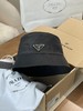 普拉达 珐琅黑色三角标 渔夫帽（CO） 商品缩略图3
