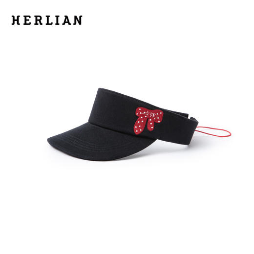 HERLIAN 2026年春季新品蝴蝶结刺绣女士牛仔棒球帽遮阳帽 商品图0