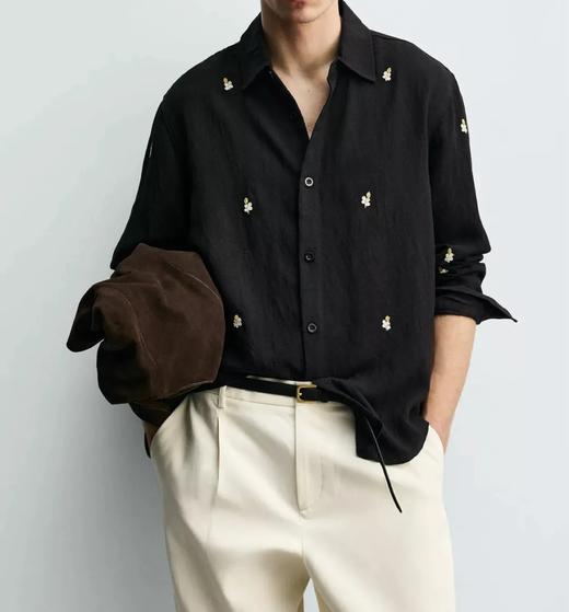 【gqwm-A311】春夏款男子新款刺绣长袖衬衫！！ 商品图0