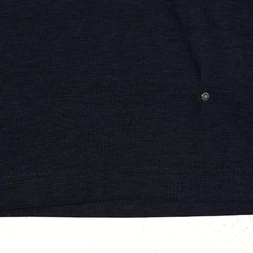 SDSA男装2026新款高贵轻奢美式简约纯色褶皱铆钉设计圆领短袖T恤 商品图4