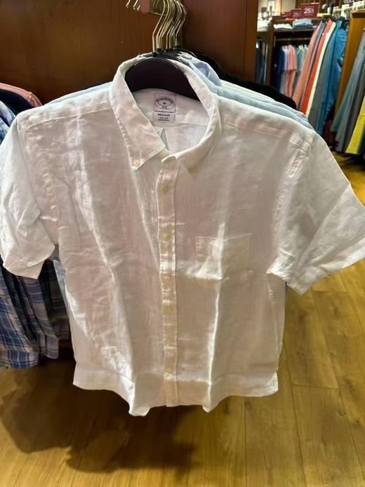 到手价799元 Brooksbrothers布克兄弟 夏季新版薄款衬衫 【短袖】衬衣颜色上新  休闲衬衫系列 美国代购，无中文标签，介意慎拍 商品图4