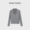 ROMI STUDIO“肤感至上”桑蚕丝混纺独特翻领长袖上衣 RWDSS03165 商品缩略图3