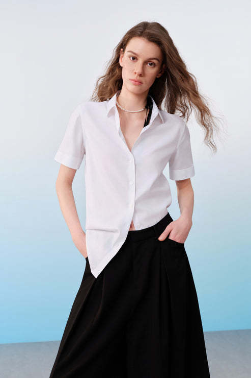 G2000女装SS26商场新款宽松阔腿休闲长裤61262267 商品图3