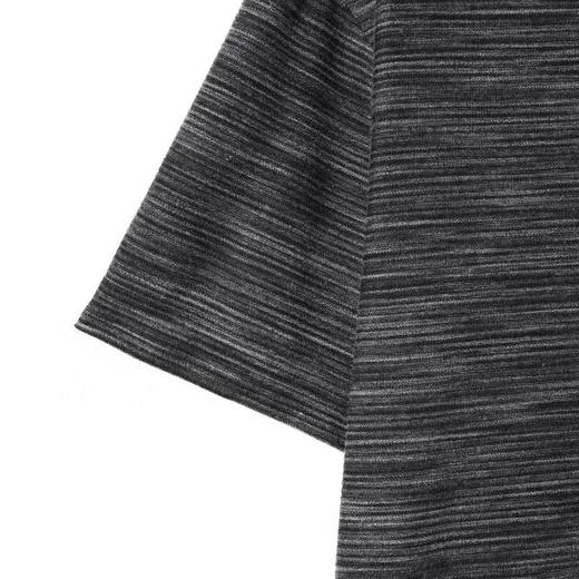 SDSA男装2026新款高贵轻奢细条纹肌理撞色领口下摆短袖T恤百搭潮 商品图2