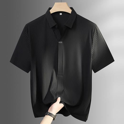 【DPF】大依优型大码男装夏季冰丝短袖POLO衫潮流时尚商务休闲上衣T恤 商品图1