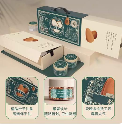 【*长春礼物联名款】高档松子坚果年货送礼礼盒-松榛记JL 商品图1
