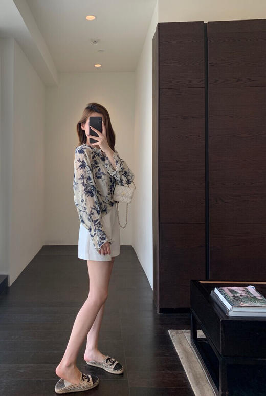 YAW2496水墨花小衫 商品图3