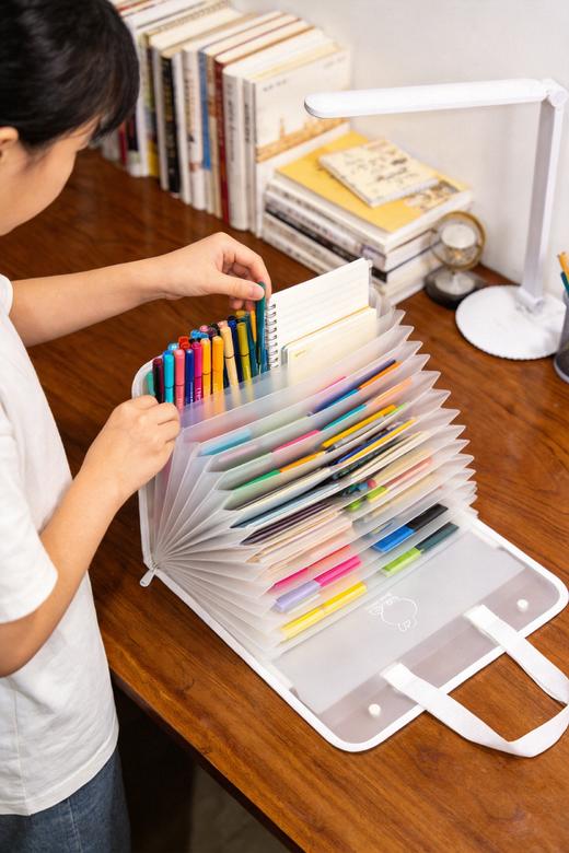 博酷波波兔系列12入横式手提风琴包 商品图1