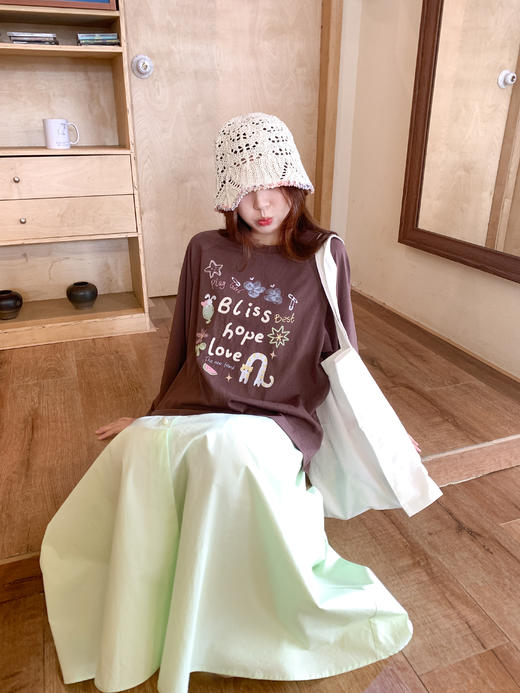 <曾小咸推荐>4.2现货秒杀 ！微信超特价！韩系印花长袖t恤 日常159.99 立减100 秒杀59.99！！绿色半裙 日常199.99 立减110 秒杀89.99！！ 商品图7