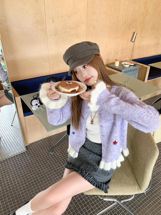 <曾小咸推荐>4.2现货秒杀 ！微信超特价！韩系刺绣撞色开衫 日常179.99 立减90 秒杀89.99！！ 商品图7