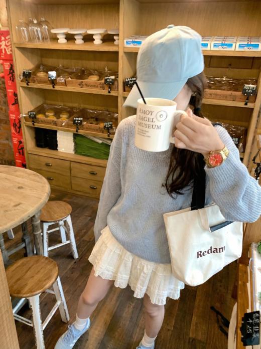 <曾小咸推荐>4.2现货秒杀 ！微信超特价！韩系镂空针织衫 日常159.99 立减80 秒杀79.99！！ 商品图7