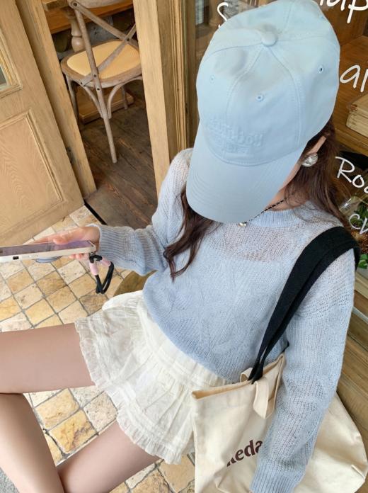 <曾小咸推荐>4.2现货秒杀 ！微信超特价！韩系镂空针织衫 日常159.99 立减80 秒杀79.99！！ 商品图6