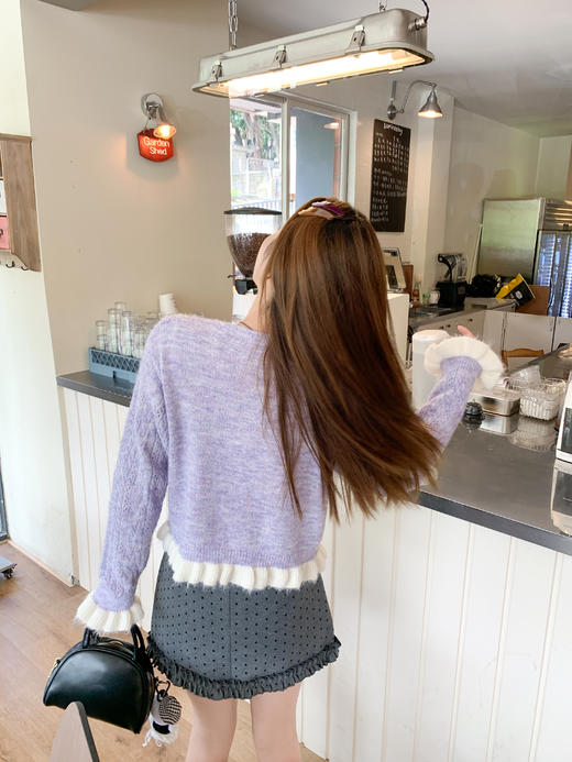 <曾小咸推荐>4.2现货秒杀 ！微信超特价！韩系刺绣撞色开衫 日常179.99 立减90 秒杀89.99！！ 商品图6