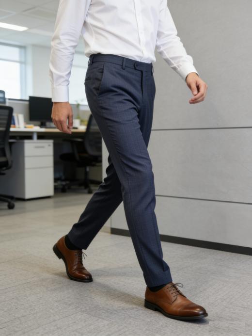 G2000男装SS26商场新款【BLACK】【可机洗/绵羊毛混纺/防静电】商务通勤西裤61455223 商品图0