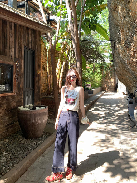 <曾小咸推荐>4.2现货秒杀 ！微信超特价！2色九分阔腿牛仔裤 日常189.99 立减100 秒杀89.99！！卡其色开衫秒杀59.99！！ 商品图12