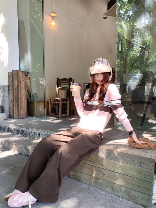 <曾小咸推荐>4.2现货秒杀 ！微信超特价！韩系polo领撞色针织衫 日常189.99 立减100 秒杀89.99！！ 商品图6