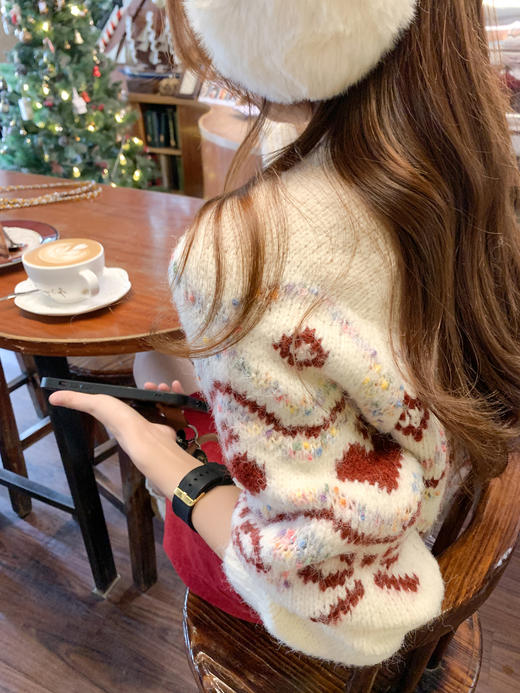 <曾小咸推荐>4.2现货秒杀 ！微信超特价！韩系提花毛衣 日常189.99 立减100 秒杀89.99！！ 商品图9