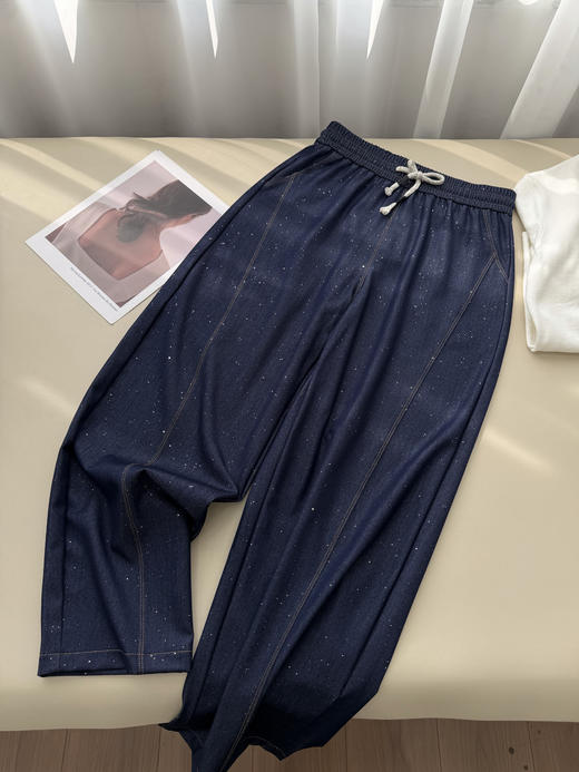 夏天救命⁬天丝满天星亮片弯刀牛仔裤 商品图12