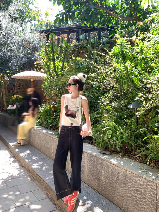 <曾小咸推荐>4.2现货秒杀 ！微信超特价！2色九分阔腿牛仔裤 日常189.99 立减100 秒杀89.99！！卡其色开衫秒杀59.99！！ 商品图14