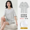 短袖睡衣女夏季薄款带胸垫卡通少女学生圆领夏天家居服 商品缩略图3