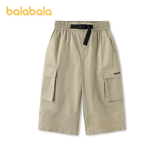 【商场同款】巴拉巴拉童装儿童中裤男童短裤2026夏工装七分裤速干 商品图1