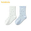 【商场同款】巴拉巴拉儿童袜子夏季新款网眼女童波点提花袜两双装 商品缩略图4
