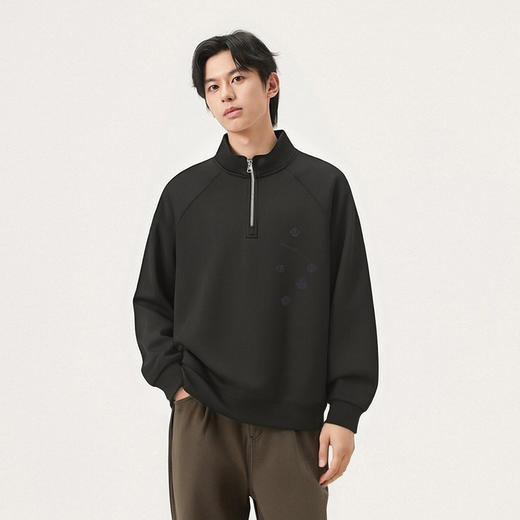 gxgjeans男装【多色可选】男士立领卫衣2026春款户外运动百搭青少年上衣男K&C 商品图3