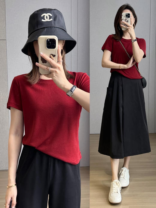 撑场面的短袖AMTN神仙天丝小T恤 商品图13