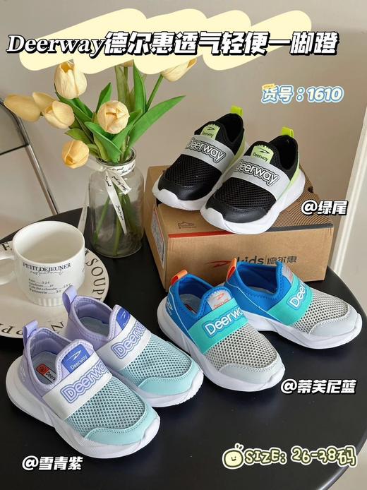 德尔惠透气轻便单网一脚蹬1610 26G04005 商品图1