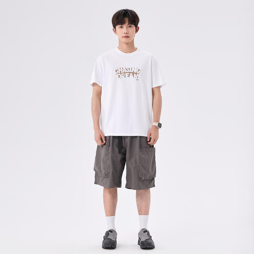 gxgjeans男装【吸湿速干】凉感T恤26夏款简约潮流百搭青少年男士短袖上衣K&C 商品图3