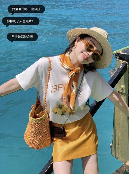 充满柠檬香气的南法假日元气满满柠檬T恤 商品图13