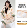 带胸垫短袖七分裤睡衣女士夏季薄款大码卡通少女家居服套装可外穿 商品缩略图2