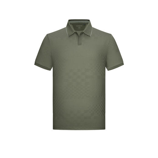 【桑蚕丝】德鲨男装商务短袖POLO衫2026夏新款灰色上衣翻领T恤男 商品图4