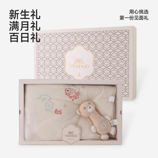 【商场同款】英氏婴儿礼盒新生儿见面礼小宝宝满月礼物百日大礼包 商品图3