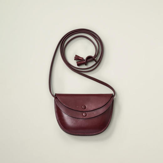 KAPTAIN SUNSHINE Round Wallet Mid Pouch 女式牛皮斜挎包 商品图1