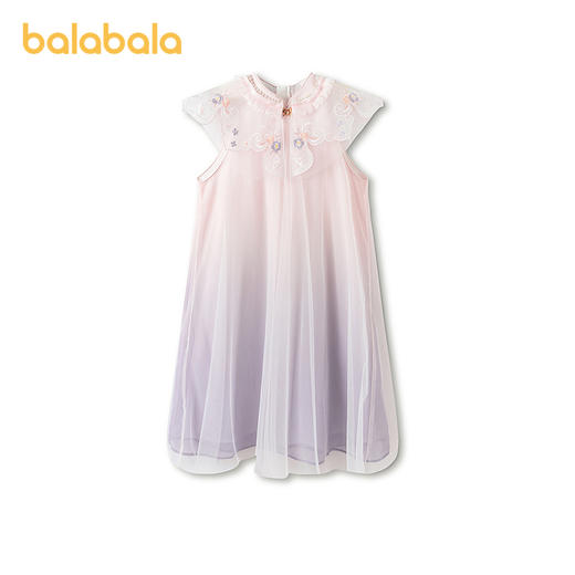 【商场同款】巴拉巴拉童装女童裙子儿童连衣裙2026新款夏国风刺绣 商品图1