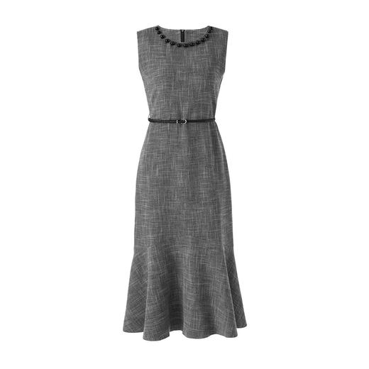 「高货wl」全新升级【铂金会员395/天猫529/差价134】(05648)洛诗琳法式通勤收腰连衣裙2026新款重工钉珠无袖鱼尾裙女 商品图4