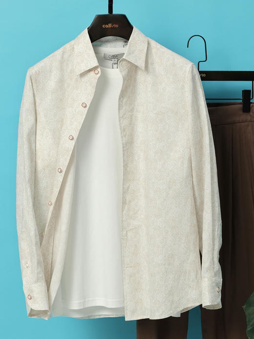 【蓝海假日】callisto定制亚麻花衬衫系列 商品图3